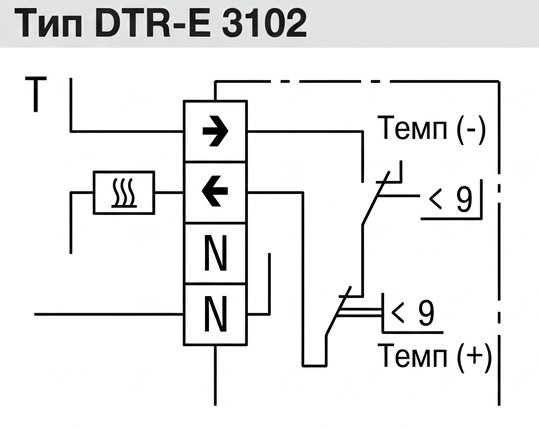 Уличный терморегулятор Eberle DTR-E 3102, FTR-E 3121 инструкция, подключение 3 DTR E 3102