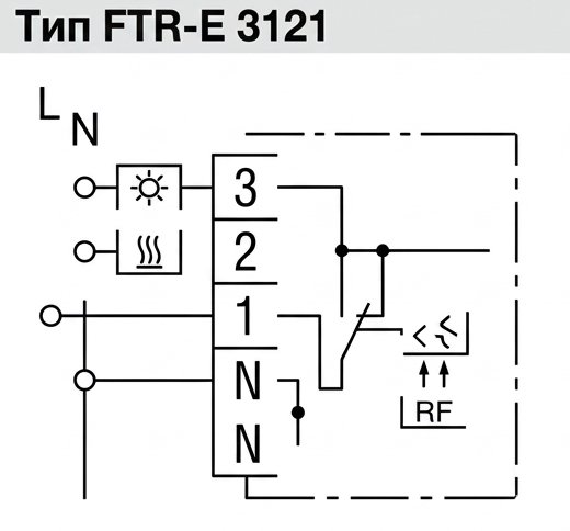 Уличный терморегулятор Eberle DTR-E 3102, FTR-E 3121 инструкция, подключение 4 FTR E 3121