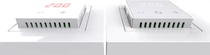 Електричний терморегулятор FX100 (terneo S, ET 43) Schneider 6 Терморегулятори FX100 і FX200 WiFi — вигляд збоку