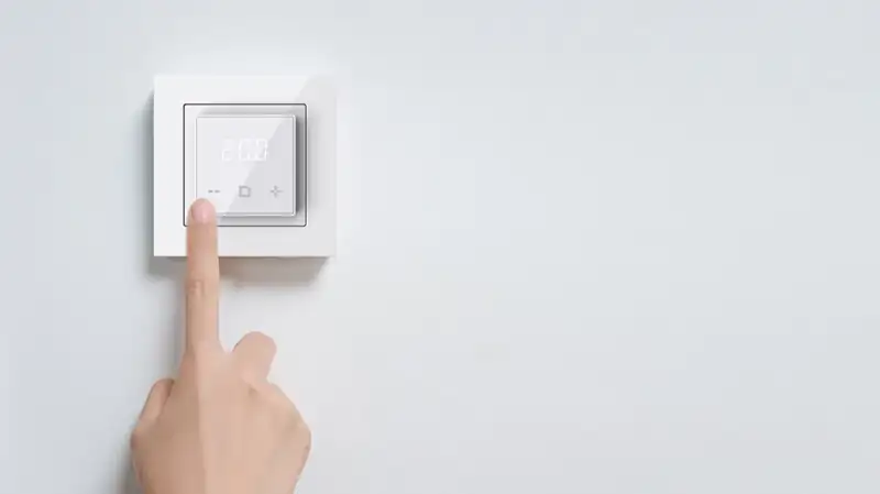 Сенсорні кнопки WiFi терморегулятора FX200 під склом